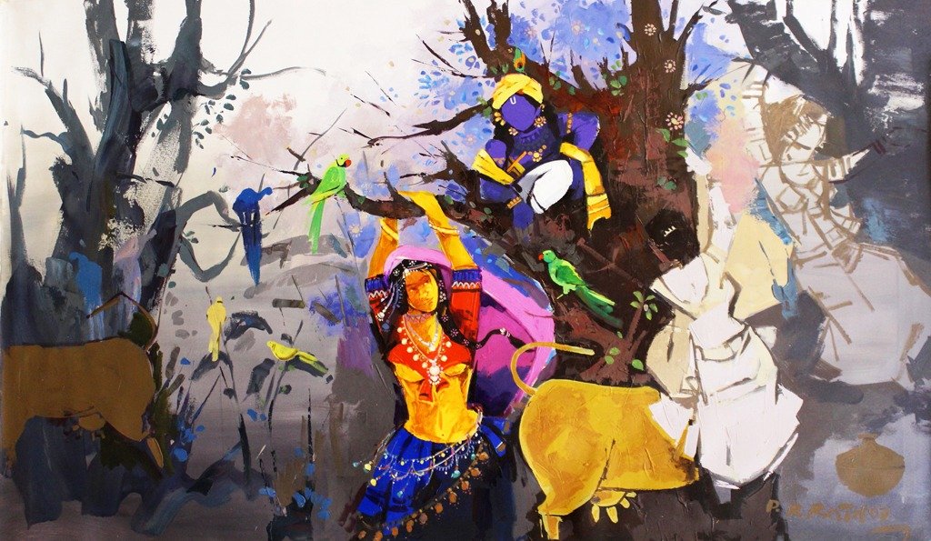 Krishna leela painting