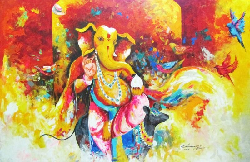 lord ganesha painting