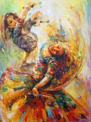 folk dance painting