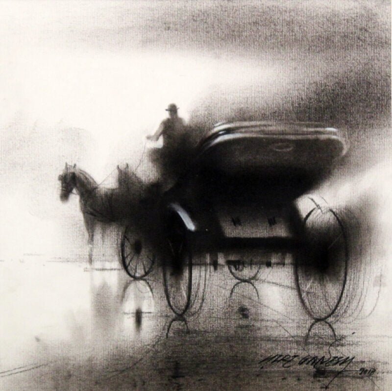 charcoal art painting