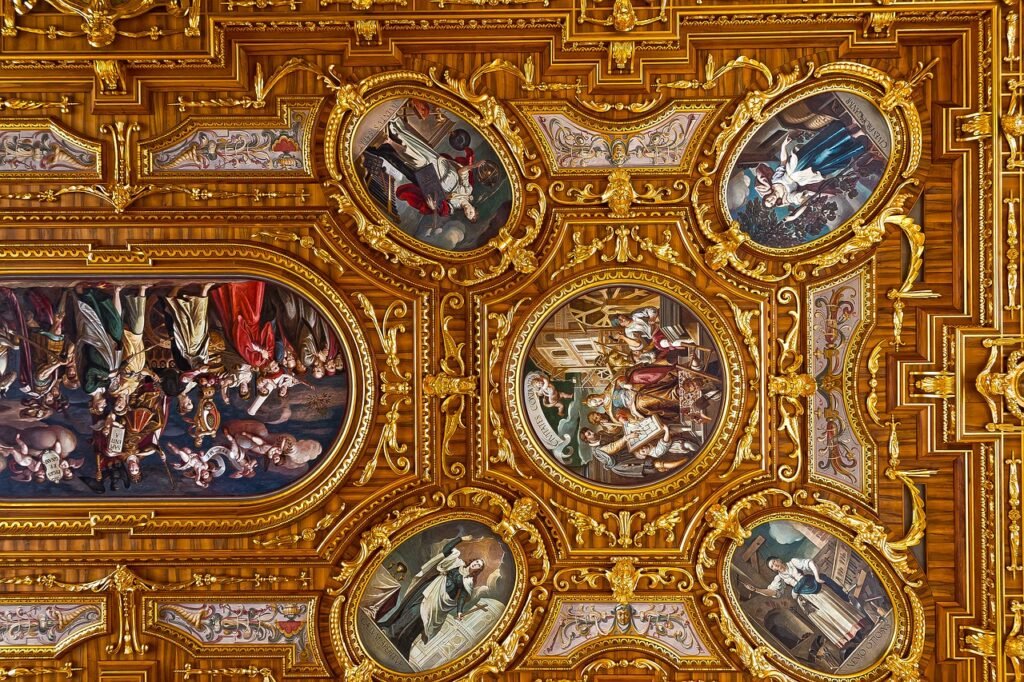 coffered ceiling, golden hall, state room-4281687.jpg