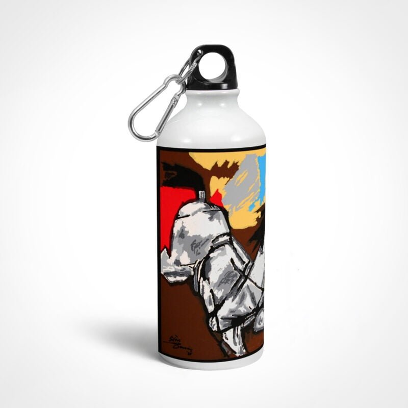 mf husain art sipper bottle