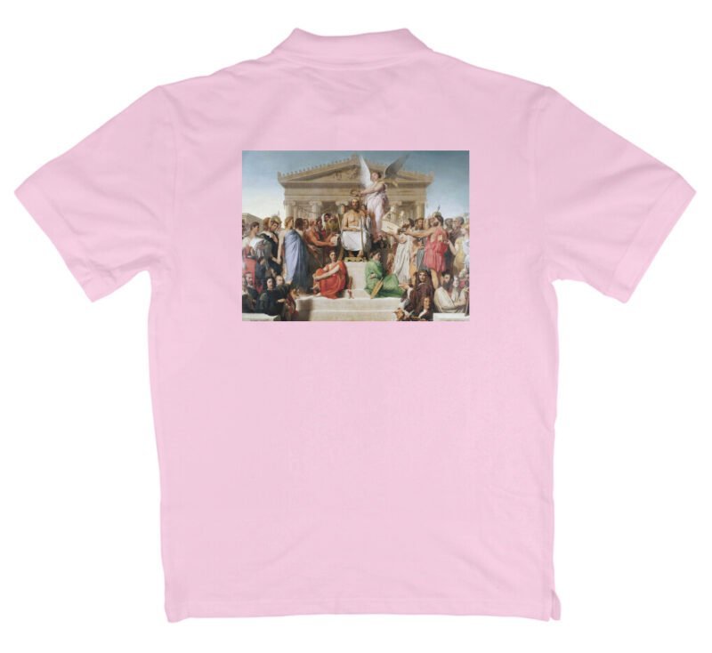 pink polo t shirt