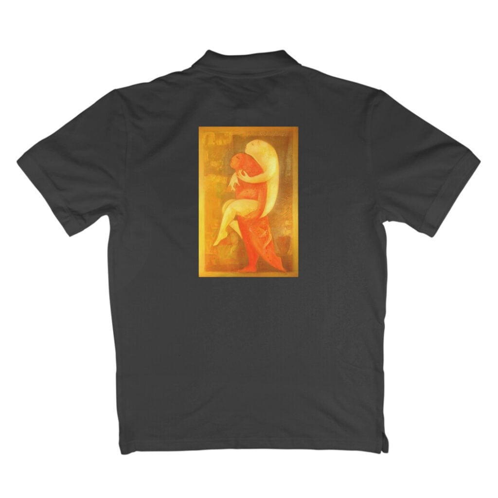 black polo art tshirt