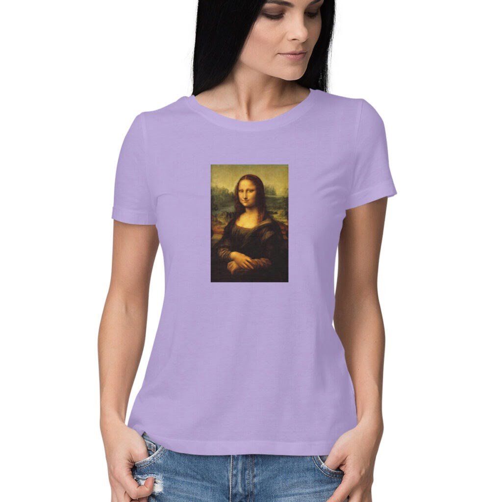 Mona Lisa Women Crew Neck Tshirt - Image 5