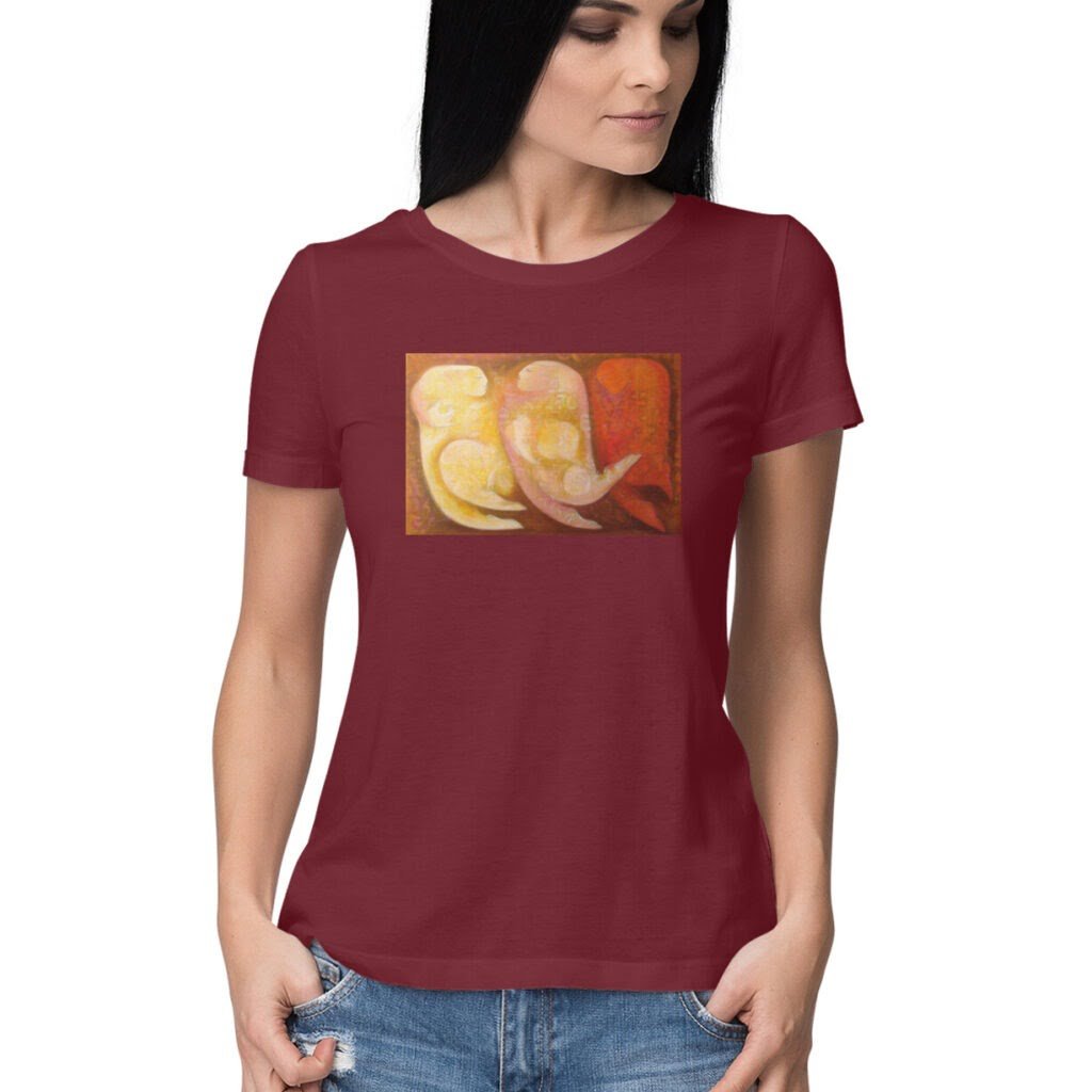 'The Dance' women Tshirt by Madan Lal - Image 5