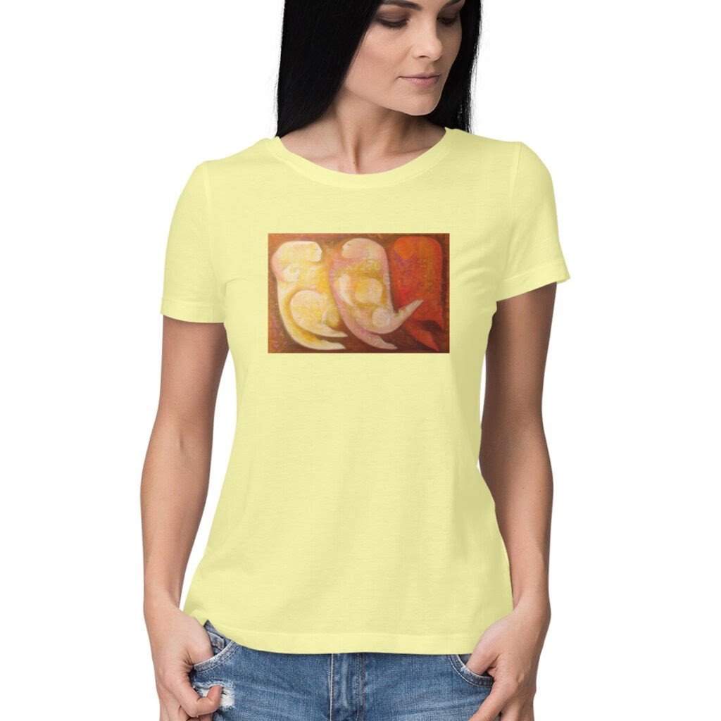 'The Dance' women Tshirt by Madan Lal