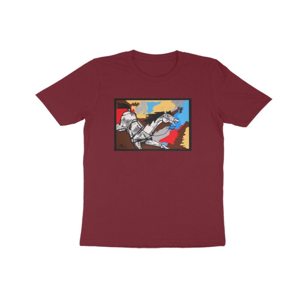 mf husain kids art tshirt