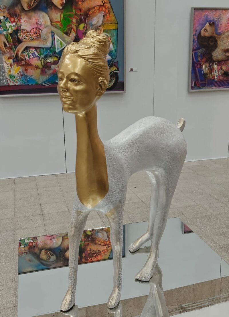 deer sculpture madan lal for the connoisseur by sabaysachi moulik