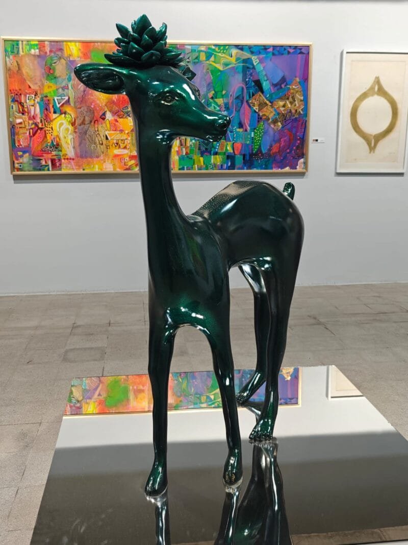 black deer sculpture madan lal for the connoisseur by sabaysachi moulik