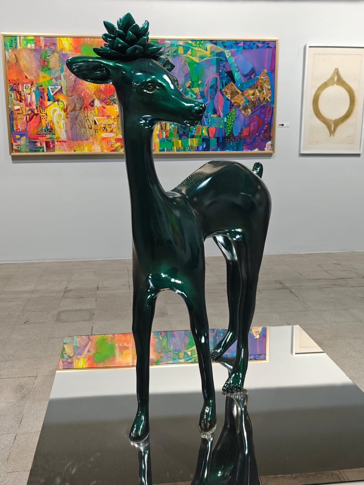black deer sculpture madan lal for the connoisseur by sabaysachi moulik