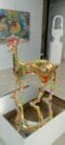 golden deer sculpture by madan lal artisrt for the connoisseur founded by sabyasachi moulik