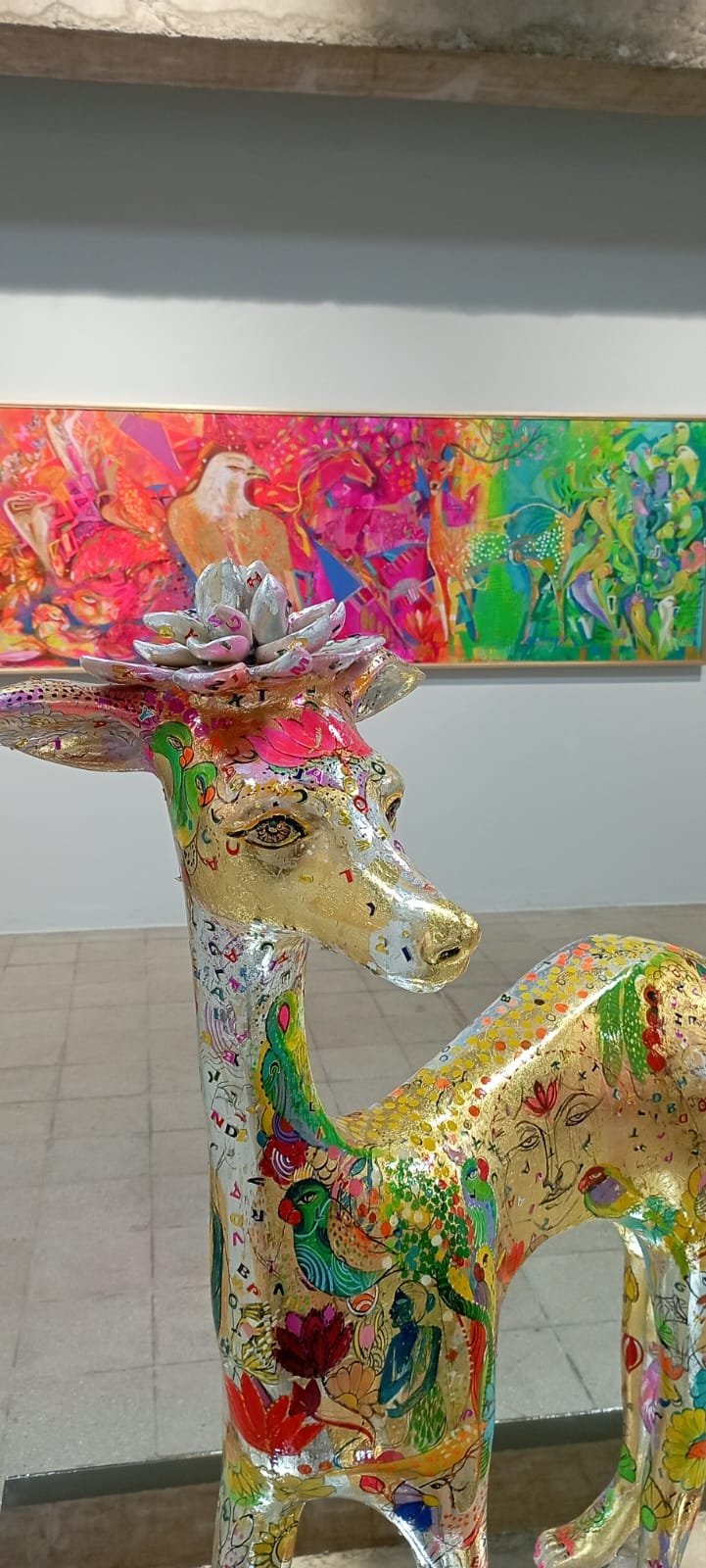 'Golden Deer' Sculpture - Madan Lal - Image 2