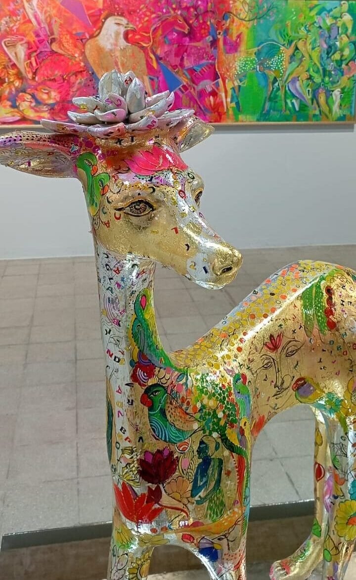 angel iii paiting by madan lal