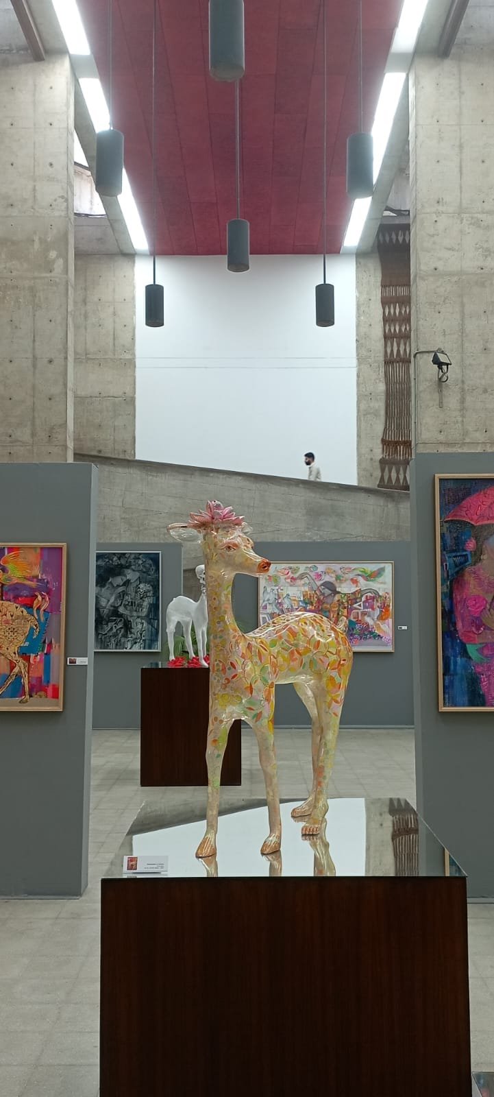 golden deer sculpture by madan lal for the connoisseur founded by sabyasachi moulik